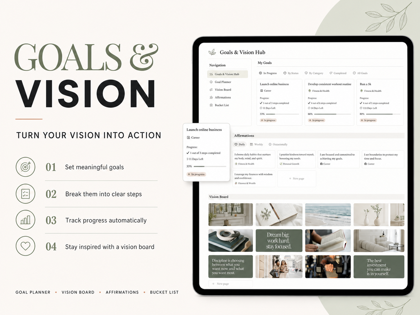 Goals & Vision Hub