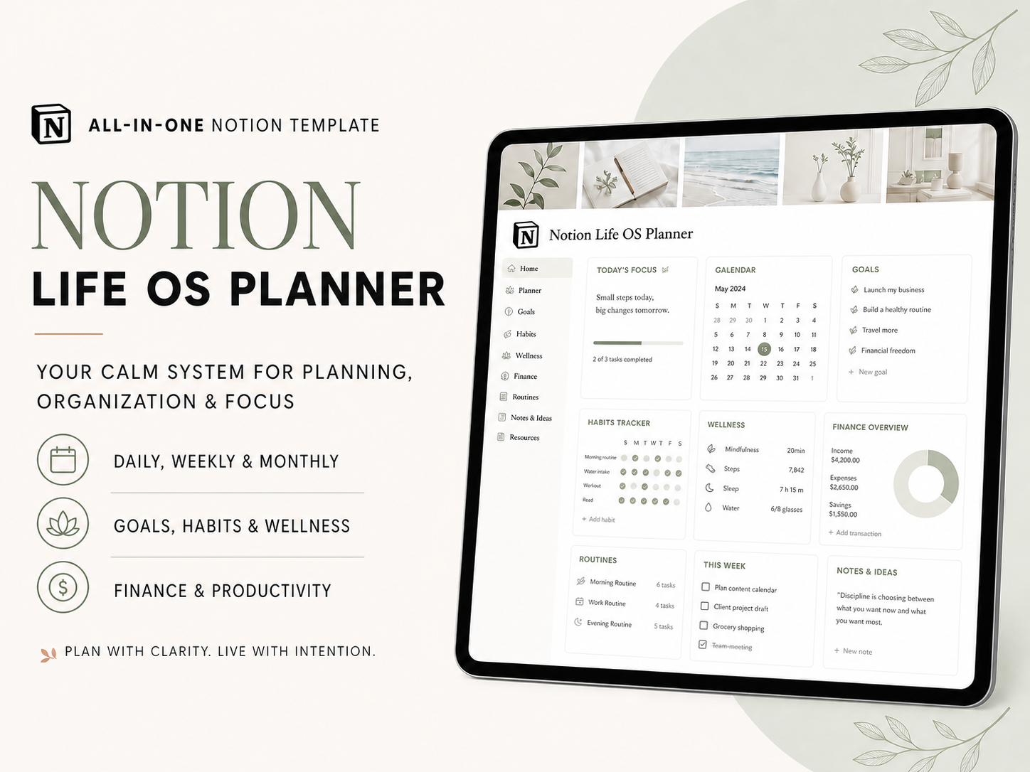 The Notion Life OS - All-in-One Life and Business Planner